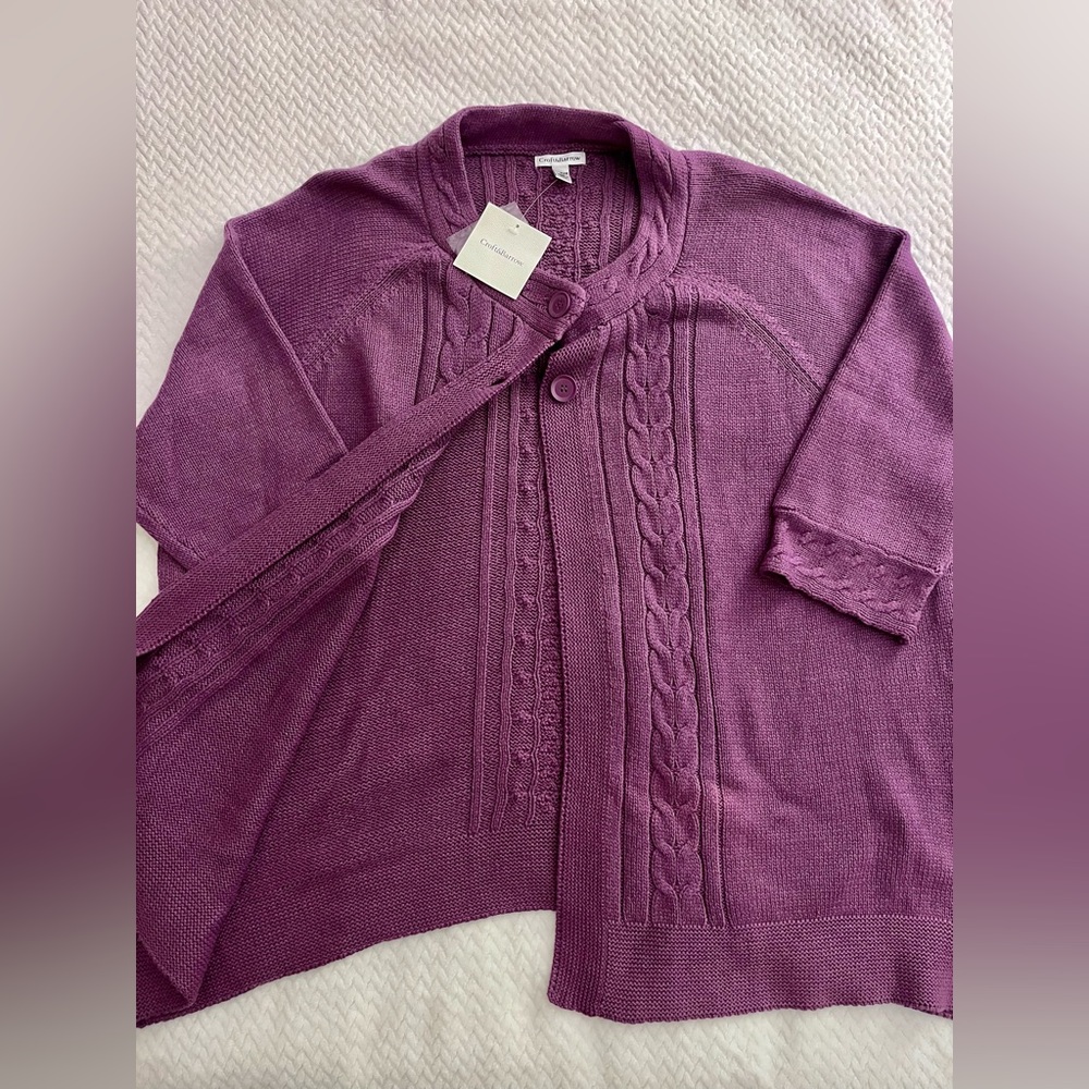 Brand new Croft & Barrow purple sweater